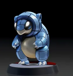 Aloran Sandshrew - FAN ART - POKÉMON FIGURINE - 3D PRINT MODEL