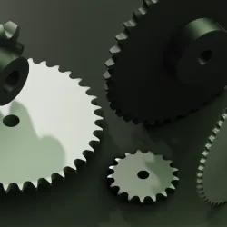 ANSI 80 ROLLER CHAIN SPROCKETS WITH HUB
