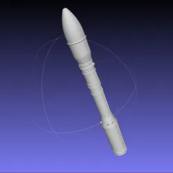 Arianespace ASI ESA Vega Rocket Printable Miniature