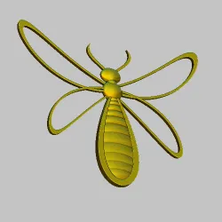 bee, insect STL, obj