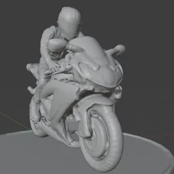 Bike Raider With Bike Racing For 3D Printing