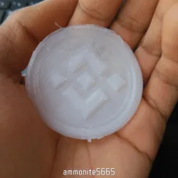 BINANCE BNB 3D Printable Cryptocurrency Coin