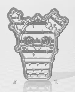 Cactus cookie cutter