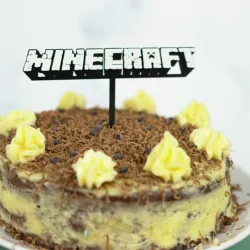 CAKE TOPPER - Minecraft 2 colors