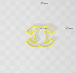 chanel logo cookie cutter