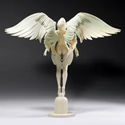 Female Angel Winged Nude Sculpture