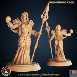 Female Mage Aes Sedai 32mm/75mm