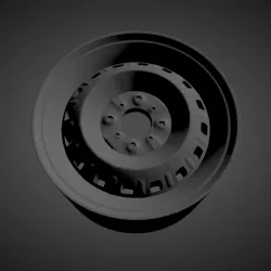 FIAT UNO OEM STEEL RIM scalable and printable