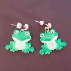 Frog earrings