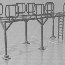 Gangway (over Toilet Paper rolls tanks)