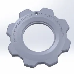 Gears Of War Gear Pendant Printable Model