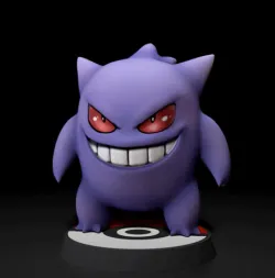 Gengar - Halloween - FAN ART - POKÉMON FIGURINE - 3D PRINT MODEL