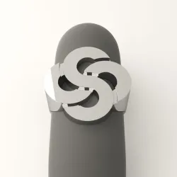 Infinity signet ring