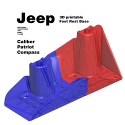 Jeep - Caliber, Patriot, Compass - Foot Rest Base 3D Printable