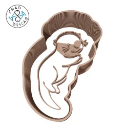 Jumping Otter - Animals - Cookie Cutter - Fondant - Polymer Clay