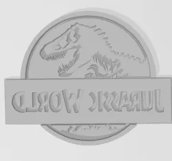 JURASIC WORLD LOGO CUTTING