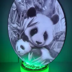 litho lamp panda