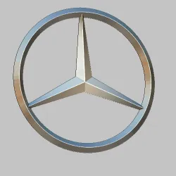 LOGO CAR MERCEDES STL FILE