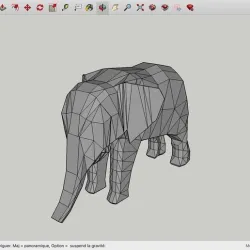 Low Poly Elephant