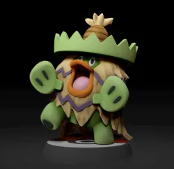 Ludicolo- FAN ART - POKÉMON FIGURINE - 3D PRINT MODEL