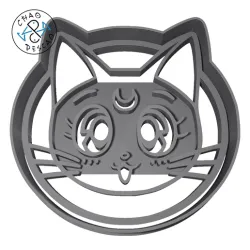 Luna - Sailor Moon - Cookie Cutter - Fondant - Polymer Clay