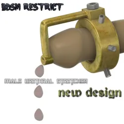male cuckold cock cage Urination Device Urethral Penis stretcher dilator Plug with fixing  ring peehole inserter solo play up-38 3d print cnc