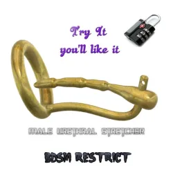 male Urination Device Urethral Penis stretcher Plug with fixing cock ring peehole inserter solo play up-37 3d print cnc