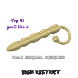 male Urination Device Urethral Penis stretcher Plug with fixing ring peehole inserter solo play up-25 3d print cnc