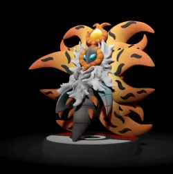 Mega Volcarona - FAN ART - POKÉMON FIGURINE - 3D PRINT MODEL