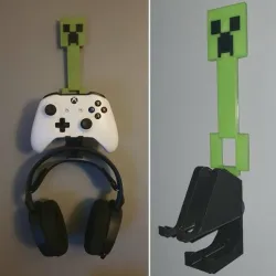 MINECRAFT XBOX CONTROLLER / HEADPHONE | WALL MOUNT |