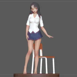NAGATORO SENPAI CUTE SEXY GIRL GAME ANIME CHARACTER  3D PRINT