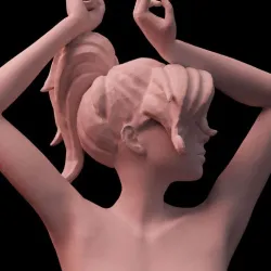Overwatch Mercy Statue Nude Sculpt 3D Print STL Files (Download files) sexy figure video game digital pattern 3D printing