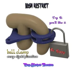 Penis Testicle Clamp Scrotum Fixation Bondage Male Ring Chastity Device cuckold Belt Cock Penis Ring Testis Restraint Cock clamp ring balls holder cptc-73 3d print cnc