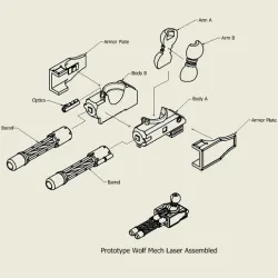 Prototype Wolf Mech Laser