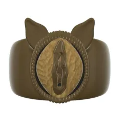 Ring NSFW Yellow Pussy vulva vagina jewelry fashion Ring erotic pr-14 for 3d-print and cnc