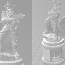 Rogue Trader WH40k - Plunderbuss Pete - Statue