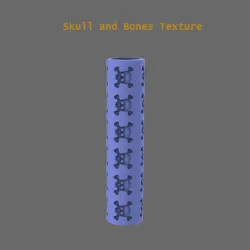 Roller Skull and bones texture