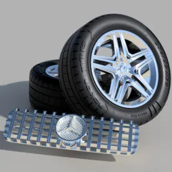 SALE!!!! Mercedes G-class AMG rims and tiers  for RC and diecast scale models