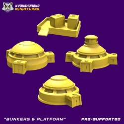 scifi 15mm - 6mm bunker structures