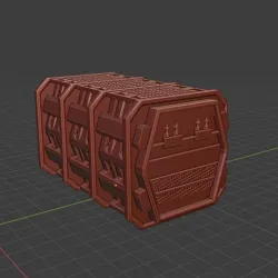 Scifi Shipping crate