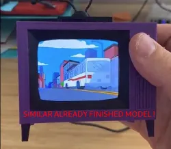 Simpsons TV 3D STL raspberry Zero
