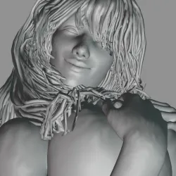 SITTING GIRL BIG BOOBS