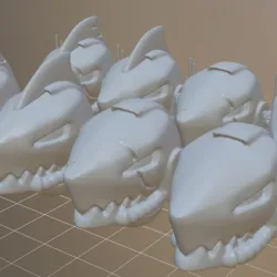 Space Shark Helmet variations