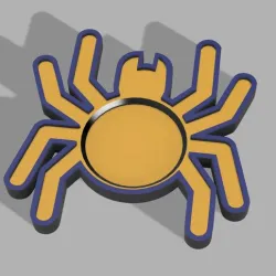 Spider glass coaster stl