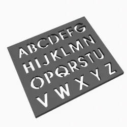 Stencils and Alphabet