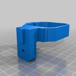Stepper mount for 2020 rail flat print VERTICAL MOUNT