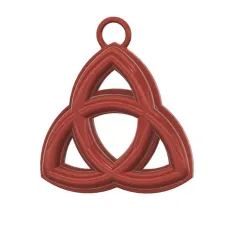 The Triquetra interwoven Celtic knot with three points for Protection witch  Pendant neck necklace earing  keychain pt-ta-03 3d-print and cnc