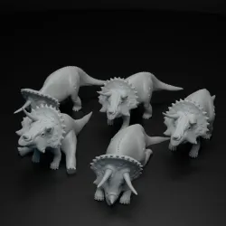 Triceratops cute dinosaur set