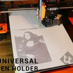 Universal 3D printer pen holder