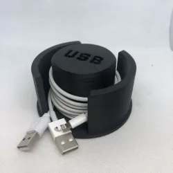 USB cable storage dock